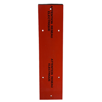 PLAQUE DE PROTECTION 0.25/1M ROUGE