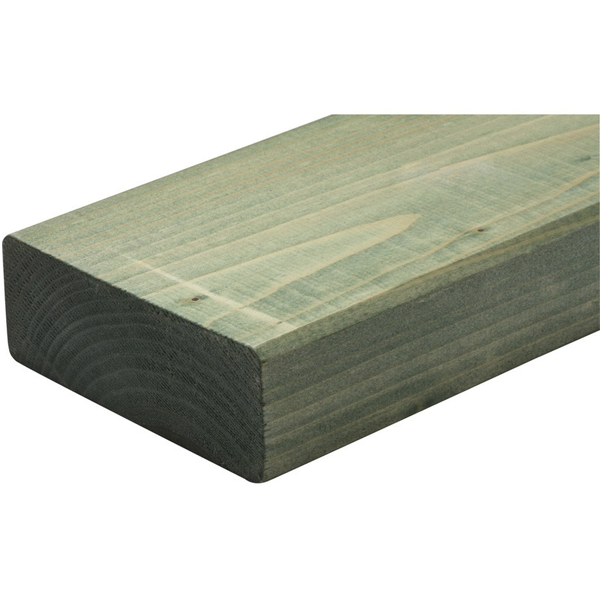 Bois d'ossature en sapin - traitement classe 3 vert - classe structurelle C24 - 45 MM x 120 MM x 5,40 M