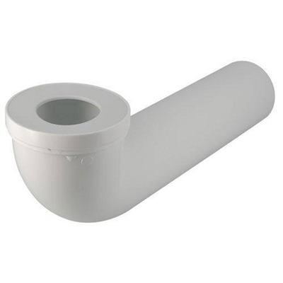 Pipe longue pour WC - PVC blanc - avec joint à lèvre - diamètre raccord 100 mm - Nicoll