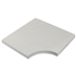 Margelle d'angle droit plate en béton pressé effet pierre - New York - Ardennes - 50,0 CM x 50,0 CM - ép. 35,00 MM