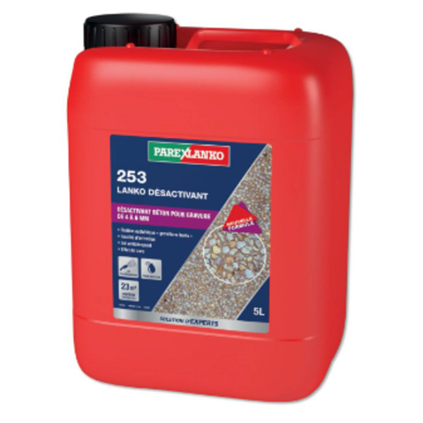 Désactivant de surface pour béton - 253 Lanko Désactivant ParexLanko - Bidon 5L
