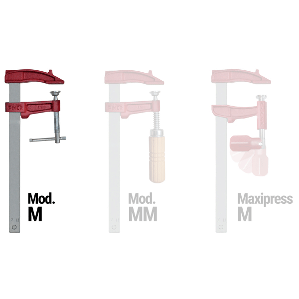 Serre-joint à vis en croix Piher Modèle M - tige 18x7 mm serrage 20 cm