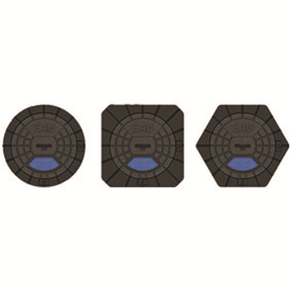 BAC FIXE HEXAGONALE EAU/AVK BLEU