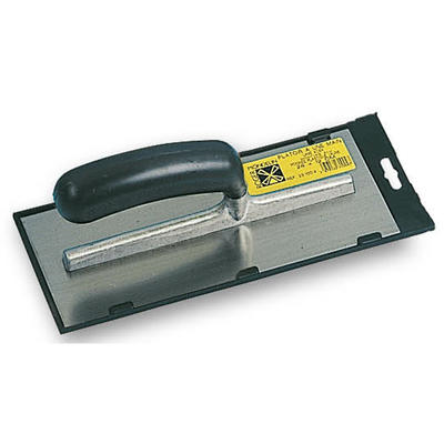 Platoir lame acier trempé nickelé avec poignée banane plastique - 28 x 12 cm - épaisseur 0.6 mm