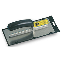 Platoir lame acier trempé nickelé avec poignée banane plastique - 28 x 12 cm - épaisseur 0.6 mm