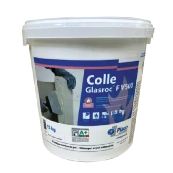 Colle pour conduits de ventilation et de désenfumage Glasroc F V500 - seau de 15,0 KG
