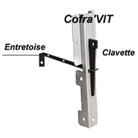 Entretoise droite Charvin pour sabot de coffrage Cofra'Vit 15 - 20 - 25 cm