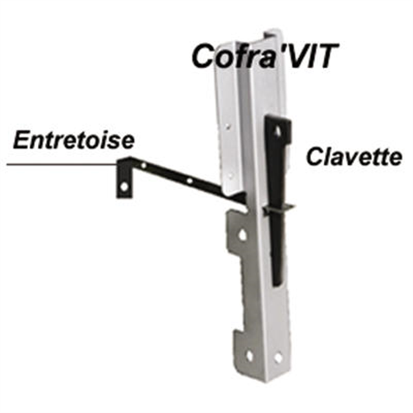 Entretoise droite Charvin pour sabot de coffrage Cofra'Vit 15 - 20 - 25 cm