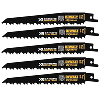 Lame de scie sabre bois Dewalt DT99554-QZ Extreme bi-métal longueur 152 mm - lot de 5