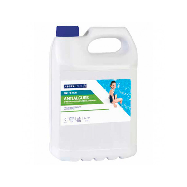Anti-algues liquide Astralpool pour l'entretien de tout type de piscine - bidon de 5 L