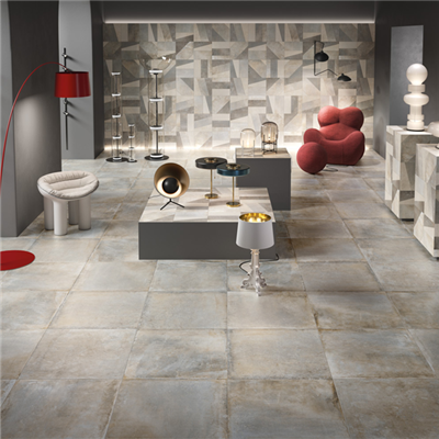 Carrelage intérieur en grès cérame émaillé rectifié effet pierre Dolmen - 71,5 cm x 71,5 cm - ép. 9,50 mm - Corda