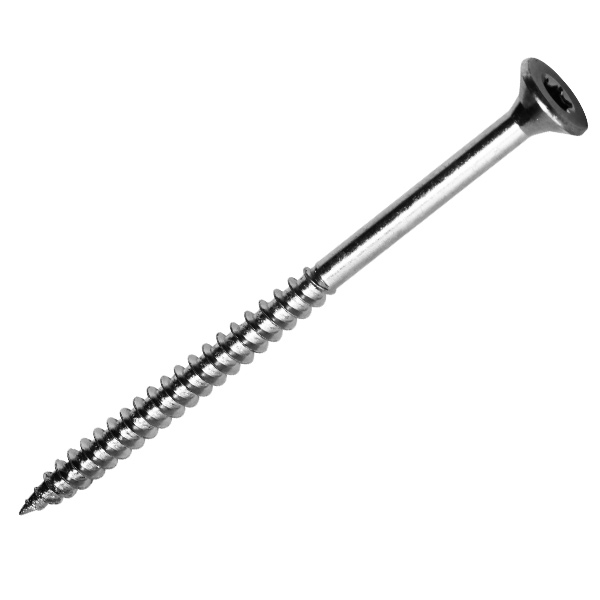 Vis bois et agglo en acier zingué tête fraisée empreinte Torx - 6,0 MM x 100,0 MM/60,0 MM - Boîte de 150