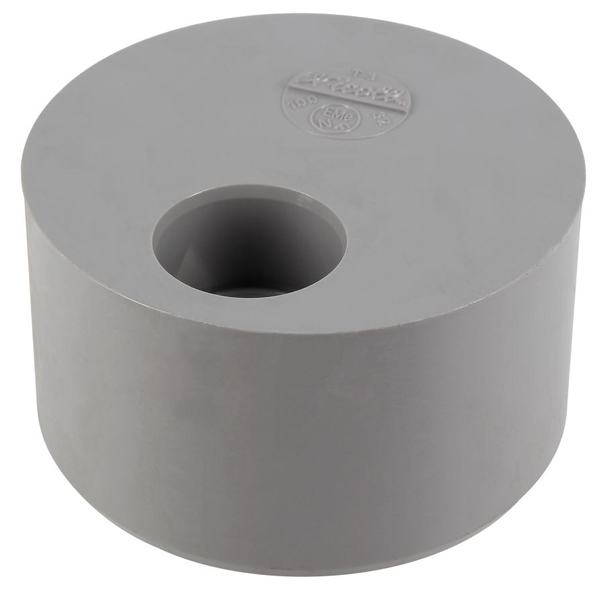 Tampon de réduction simple à coller Nicoll T3 - eaux usées et vannes - mâle/femelle - PVC - diamètre 100/32 mm