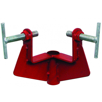 Coulisseau d'angle Altrad P6694SN en acier peint rouge pour piquet d'implantation