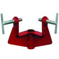 Coulisseau d'angle Altrad P6694SN en acier peint rouge pour piquet d'implantation