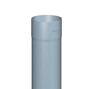 Tuyau de descente tulipe prePatina clair Eco Zinc Rheinzink pour gouttière en zinc - Ø 100,0 MM - ép. 0,70 MM - 2,00 M