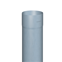 Tuyau de descente tulipe prePatina clair Eco Zinc Rheinzink pour gouttière en zinc - Ø 100,0 MM - ép. 0,70 MM - 2,00 M