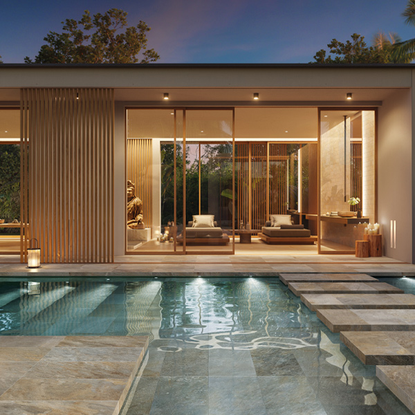 Carrelage extérieur antidérapant effet pierre de Bali - Zéphyr - 60,0 CM x 60,0 CM - ép. 20,00 MM - Grey