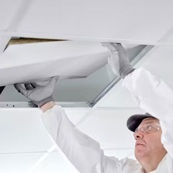 Dalle plafond acoustique Rockfon Ekla+ dB41 blanche - Classe A - Bords droits T24 - 1200,0 mm x 600,0 mm - ép. 35 mm