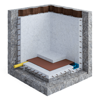 Nappe à excroissances pour protection et drainage - Delta MS 20 - 3,00 M x 20 M