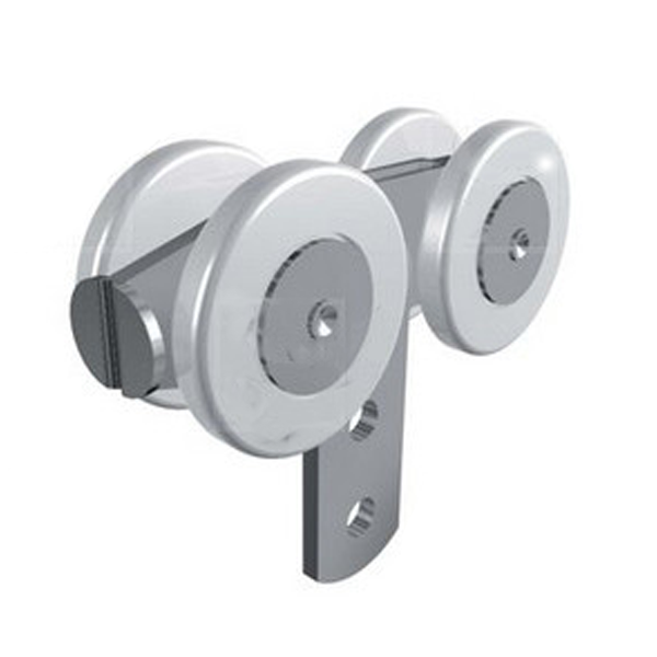 Chariot Mantion à 4 galets auto orientables en nylon sur bague auto-lubrifiante - Capacité 160 kg - Lot de 2