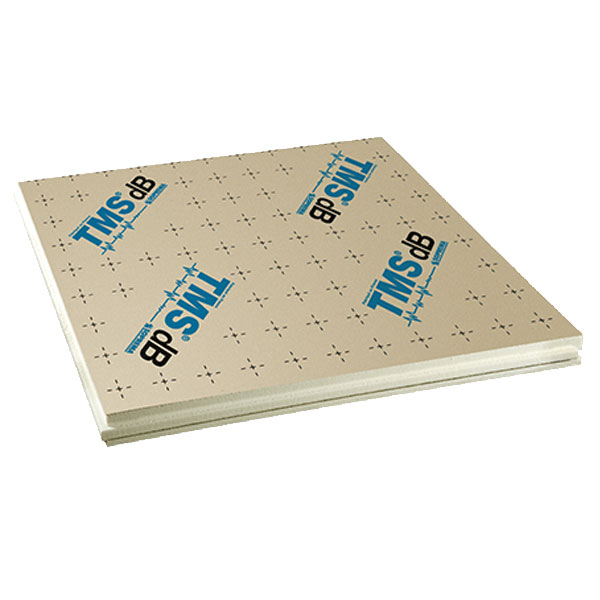 Panneau isolant thermo-acoustique pour sol sous chape - TMS Isolant dB - 1,20 x 1,00 m - ép. 80,00 MM - R 3,70 m².K/W