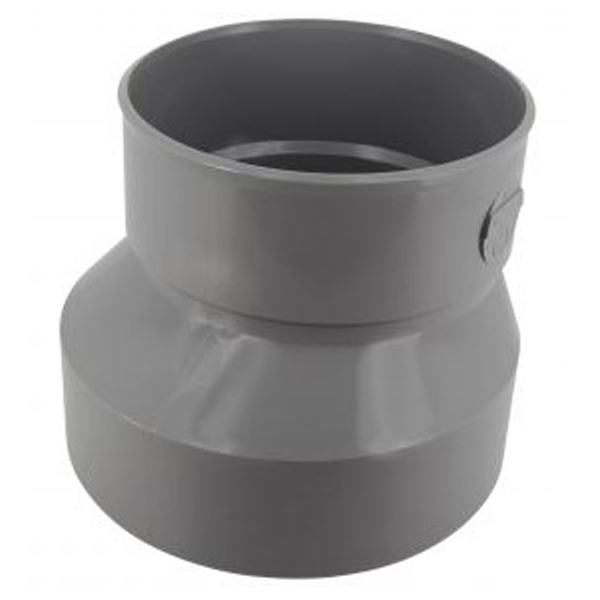 Réduction extérieure excentrée PVC pour évacuation d'eau - mâle/femelle - Ø 200/160 mm