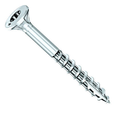 Vis bois et agglo Rocket en acier zingué tête fraisée empreinte Torx - 6,0 MM x 110,0 MM/70,0 MM - Boîte de 100