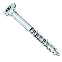 Vis bois et agglo Rocket en acier zingué tête fraisée empreinte Torx - 6,0 MM x 120,0 MM/70,0 MM - Boîte de 100