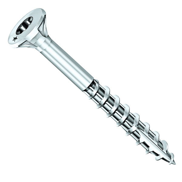 Vis bois et agglo Rocket en acier zingué tête fraisée empreinte Torx - 5,0 MM x 55,0 MM/35,0 MM - Boîte de 200