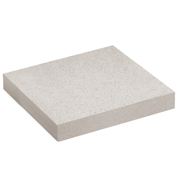 Chapeau de pilier plat en béton décoratif lisse - Blanc - 40,0 CM x 40,0 CM x 6,00 CM