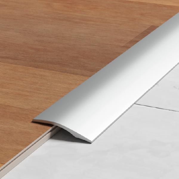 Seuil de porte adhésif multi-niveaux - Presto Premium Dinac - Aluminium Naturel - 27 MM x 3,4 MM - 93,0 CM