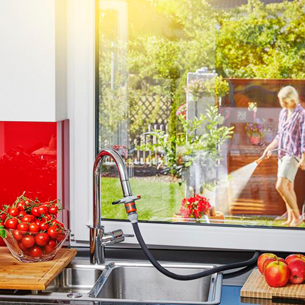 Adaptateur raccord arrosage robinet intérieur cuisine salle de bain - F mâle et femelle - Gardena