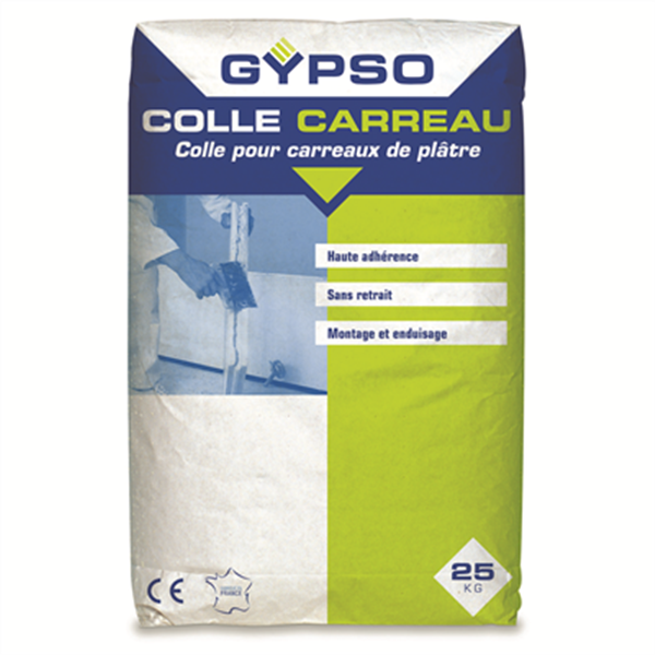 Colle pour carreaux de plâtre haute adhérence - Gypso - sac de 25 kg