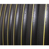 TUBE PEHD PE100 GAZ A BANDES JAUNES DN40 EN COURONNE DE 100M