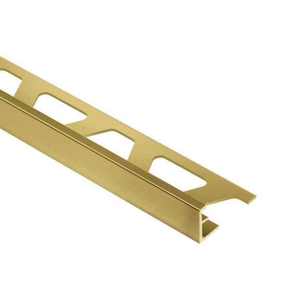 Baguette finition carrelage - protection et décoration des chants - Schlüter Schiene - Laiton  - Haut. 10,0 MM x Long. 2,50 M