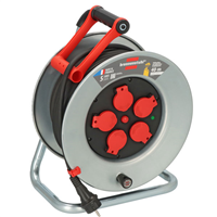 Enrouleur électrique Brennenstuhl Silver-XL - câble de 40,0 M H07RN-F 3G2,5 avec 5 prises IP44