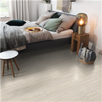 Parquet stratifié NatureSense Aqua Classic 8/32 - 4 chanfreins avec système Aqua CLIC it! 24h - 193 MM x 8,00 MM x 1292,0 MM - Chêne Soria Blanc