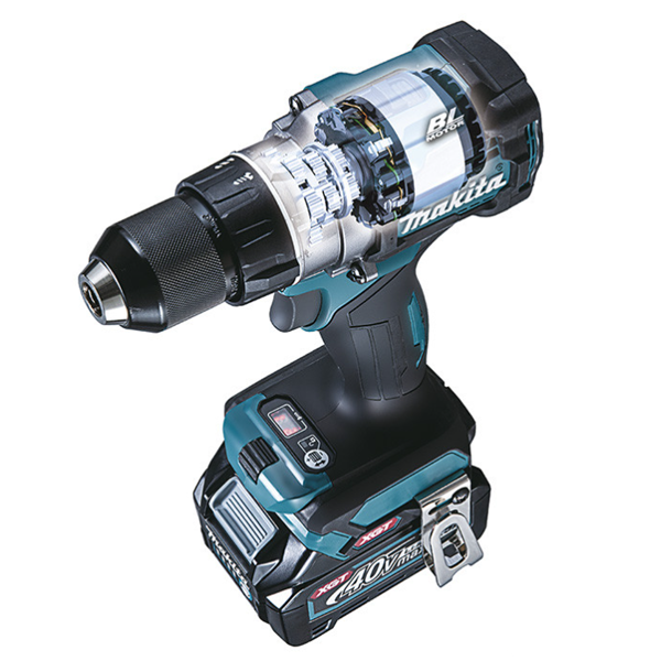Perceuse-visseuse 40 V max Li-Ion 2,5 Ah XGT sans fil - Makita DF001GD201 - Ø 13 mm - 2 Batteries + Chargeur