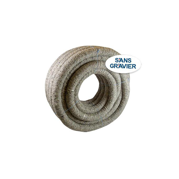 DRAIN ANNELE D100 ENROBE FIBR. 50M