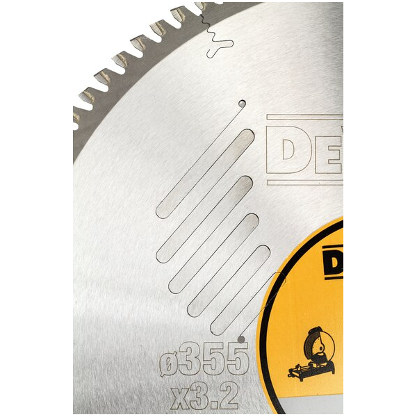 Lame de scie circulaire stationnaire 355x25.4mm 100 dents TCG/aluminium - Dewalt