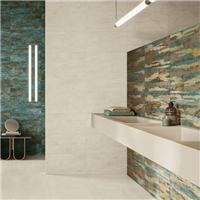 Carrelage intérieur grès cérame émaillé rectifié effet pierre Bold - 60,0 cm x 30,0 cm - Dynamic Silk