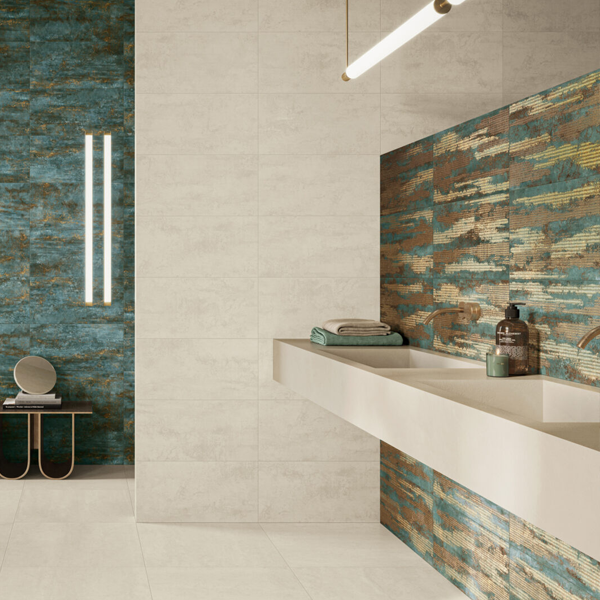 Carrelage intérieur grès cérame émaillé rectifié effet pierre Bold - 60,0 CM x 30,0 CM - Dynamic Silk