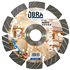 Disque diamant mixte haut de gamme découpe matériaux durs Ø 125 mm Obra - 10 segments - Alésage 22,23 mm