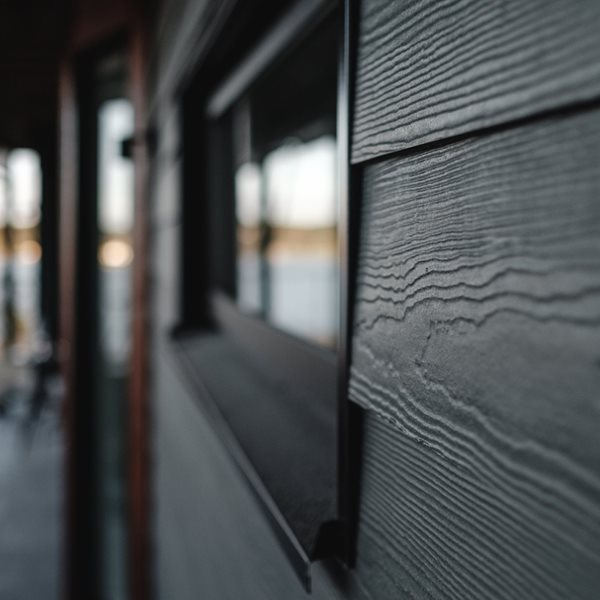 Bardage composite imitation bois - Hardie Plank - 180 MM x 8,00 MM - Long. 3,60 M - Blanc Arctique