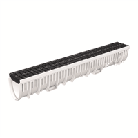 Caniveau MEARIN PLUS 100 avec grille passerelle polyamide CLIPFIX C250 1M