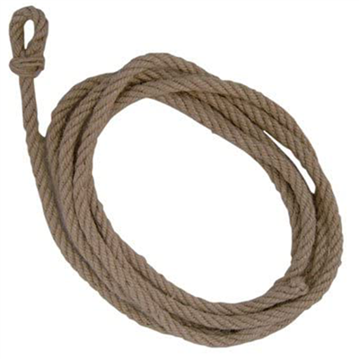 Chablot de maçon en chanvre avec âme mixte 1 boucle diamètre 11 mm longueur 4 mètres