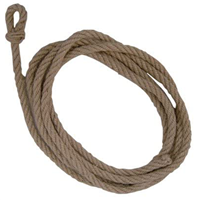 Chablot de maçon en chanvre avec âme mixte 1 boucle diamètre 11 mm longueur 4 mètres