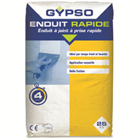 Enduit à joint à prise rapide 4h - Gypso - Sac de 25 KG