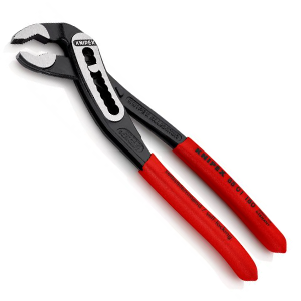 Pince multiprises Alligator Knipex - Cliquet 9 positions - Longueur 180 mm - Poignées gainées